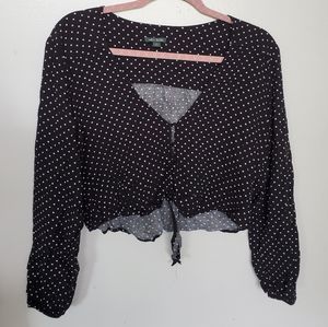Polka Dot Doleman Crop Top